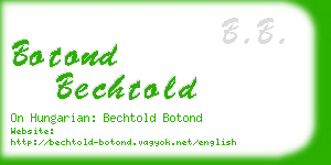 botond bechtold business card